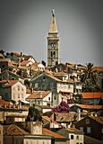 Picturesque town of Mali Losinj - vertical view