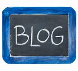 blog on slate blackboard