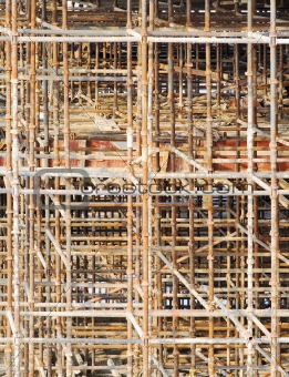 construction patterns rusty scaffold background texture