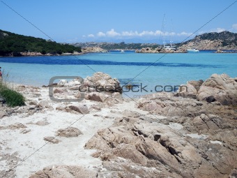 Landscape of Emerald Coast, Sardinia, Italy