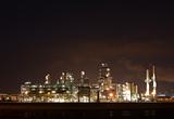 Refinery at night
