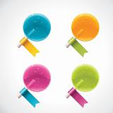 Vector lollipops with ribbons