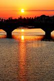 Ponte alla Vittoria at sunset, Florence