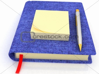 office supplies isolated on white background 