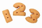 123 numerical chocolate cookies