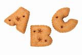 ABC alphabet chocolate cookies