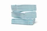 Blue folded tissue papers