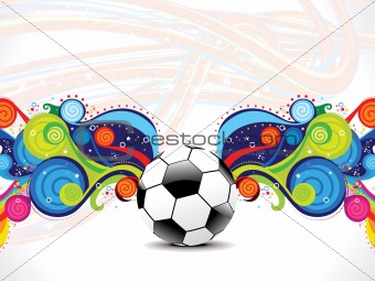 abstract football background with magical wave
