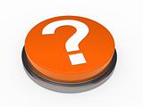 3d button orange question mark