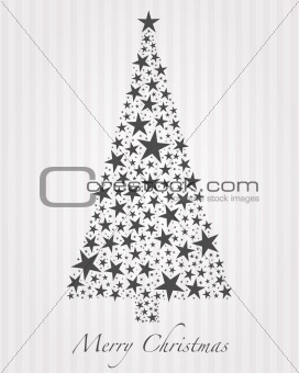 Christmas tree from stars 