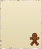 background with gingerbread man