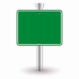 blank green sign