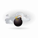 cloud and bomb icon