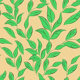 Seamless wallpaper with leaves 