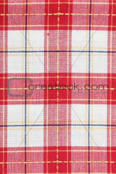 Red dish towel pattern