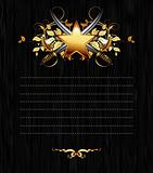 ornate frame with star and sabers