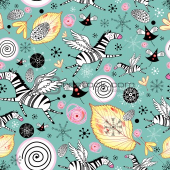 funny pattern with zebras