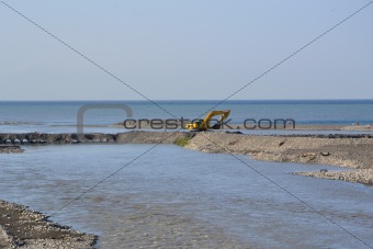 River and grapple dredger