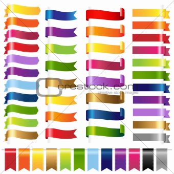 Color Set Web Ribbons
