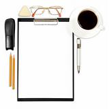 abstract business background with office supply