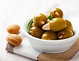 Almond stuffed olives