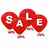 Sale Red Hot Air Balloons