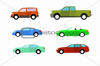 Color cars
