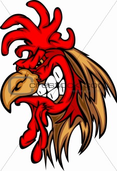 Rooster or Gamecock Mascot Cartoon
