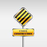 Under Construction Yellow Sign