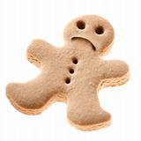 Sad Gingerbread man cookie
