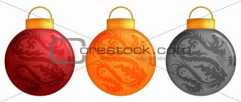 Chinese Dragon Christmas Ornaments