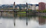 Reflection of Hawthorne on Willamette River