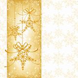 Abstract elegance Christmas snowflake seamless pattern