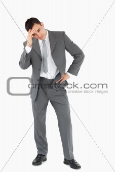 Businessman disappointed