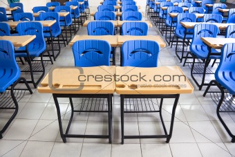 Empty  classroom at school