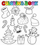 Coloring book Christmas images 1