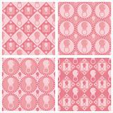 cute pink baby pacifiers pattern