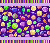 colorful striped candy seamless pattern