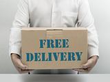 Free Delivery brown paper box