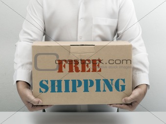 Free Shipping brown paper box