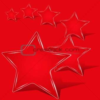 Vector Red Stars