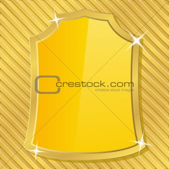 Vector Golden Shield