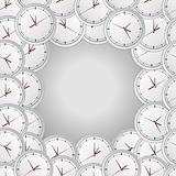 Vector background with wall clocks