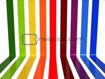 3d rainbow lines