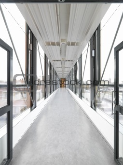 Glass corridor
