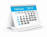 february 2012 desk calendar