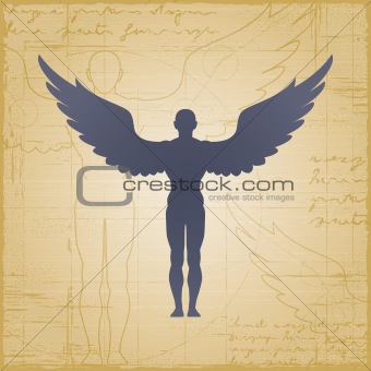 Winged man