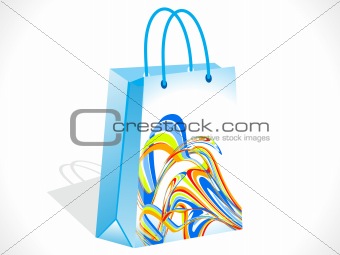 abstract colorful shopping bag 