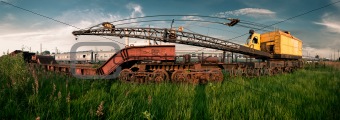 Old railway crane