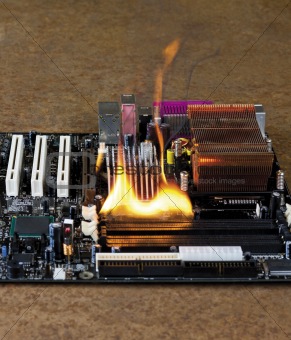 burning computer main board